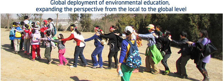 Global deployment of environmental education, expanding the perspective from the local to the global level