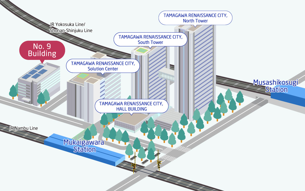 NEC Tamagawa Office Map