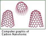 Computer graphic of Carbon Nanohorns