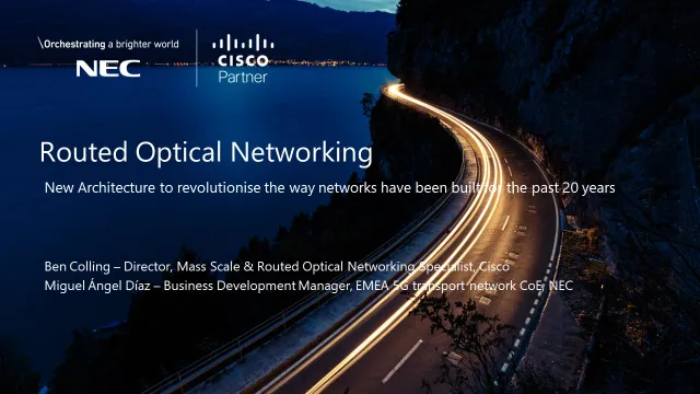 Routed Optical Networking